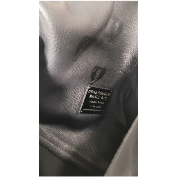 👨🏻‍🎤🎸 Gene Simmons Limited Edition “Money Bag” Leather Flap Tote 🎸👨🏻‍🎤 - Picture 15 of 16